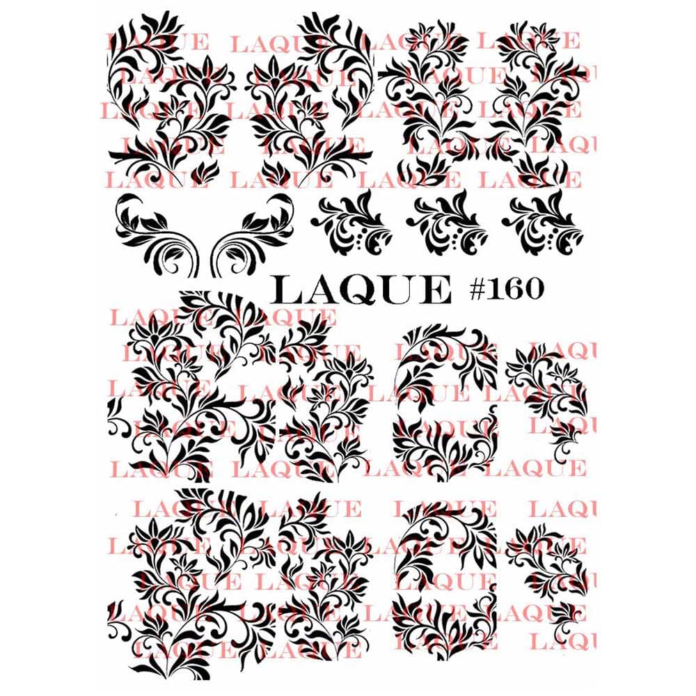 LAQUE слайдер дизайн для ногтей №160 (вензеля) — фото 1