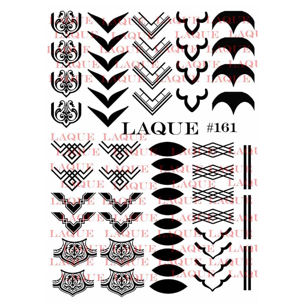 LAQUE слайдер дизайн для нігтів №161 (візерунки) — фото 1