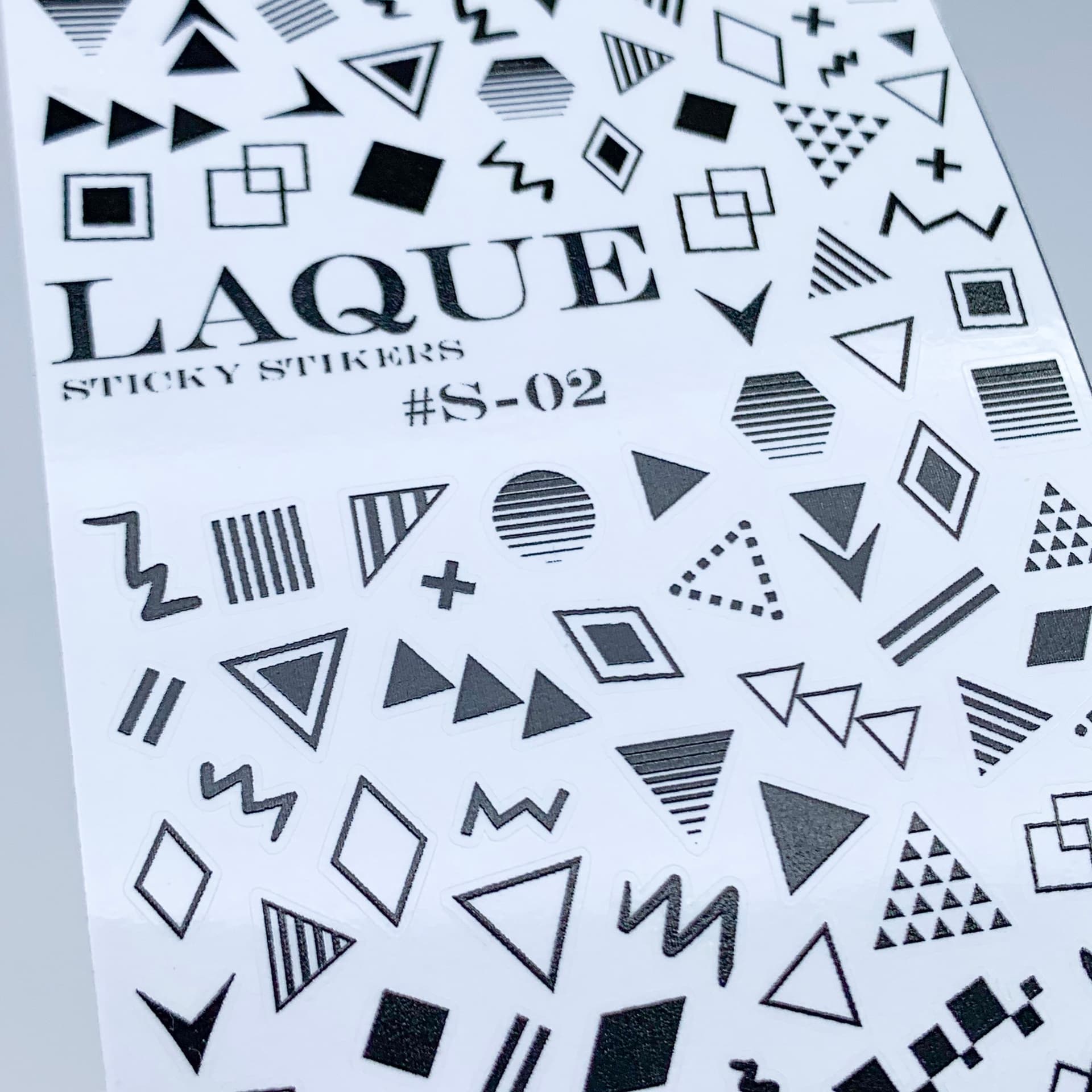 LAQUE слайдер дизайн для нігтів S-02 чорний — фото 1