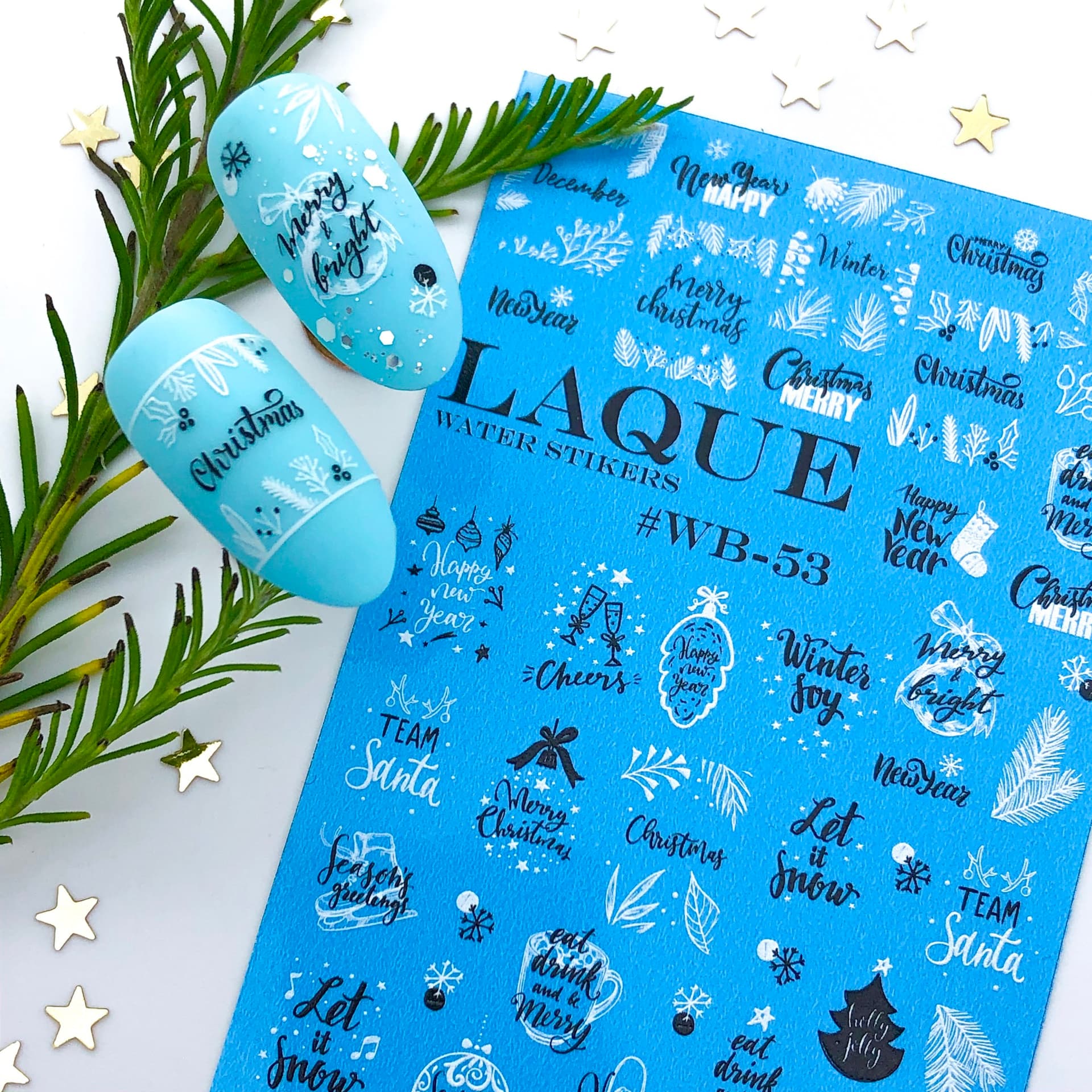 LAQUE слайдер дизайн для ногтей № WB-53 — фото 1