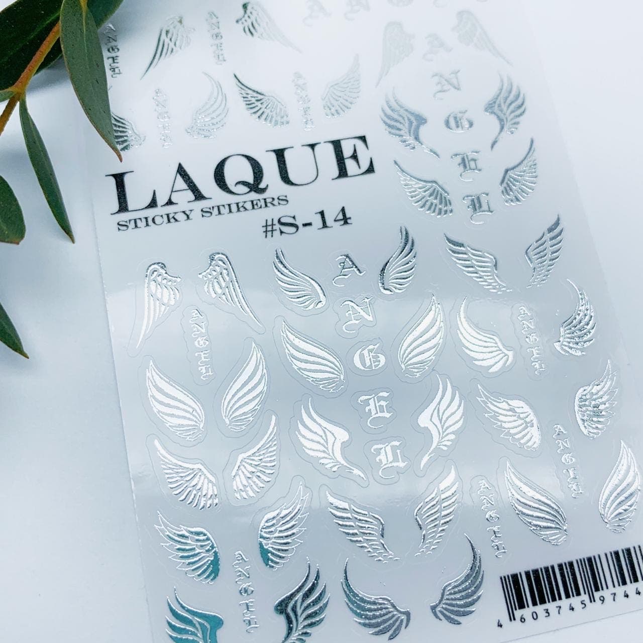 LAQUE слайдер дизайн для нігтів № S-14 срібло — фото 1