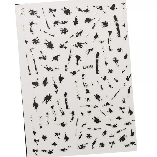 Наклейки на нігті Клякси NailApex — фото 1