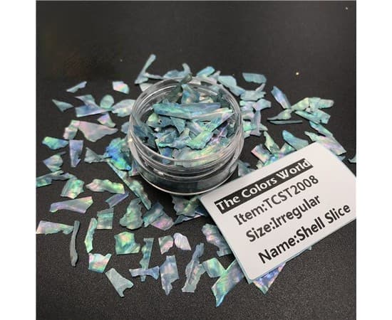 Декор для нігтів мушля, синій — фото 1