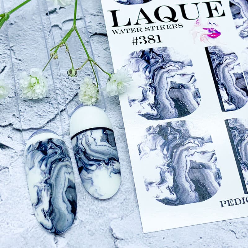 LAQUE слайдер дизайн для нігтів №381 (ефект лиття) — фото 1