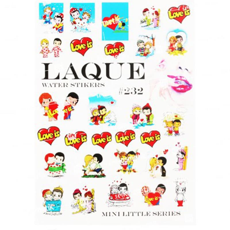 LAQUE слайдер дизайн для ногтей №232 (love is) — фото 1