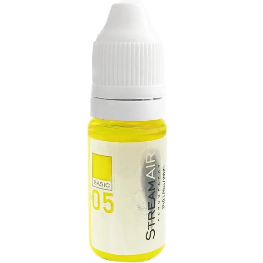 Краска для аэрографа Streamair №5 желтая — фото 1
