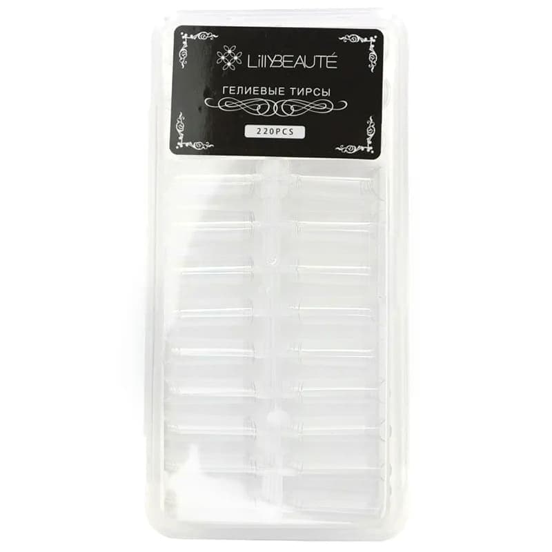 Типсы гелевые Lilly Beaute с маленькой контактной зоной квадрат, 220 шт — фото 1