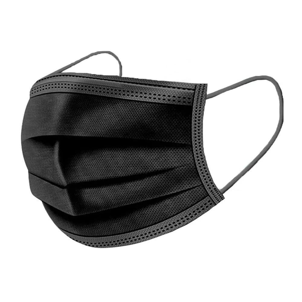 Маска захисна чорна для майстра манікюру, 50 шт — фото 1