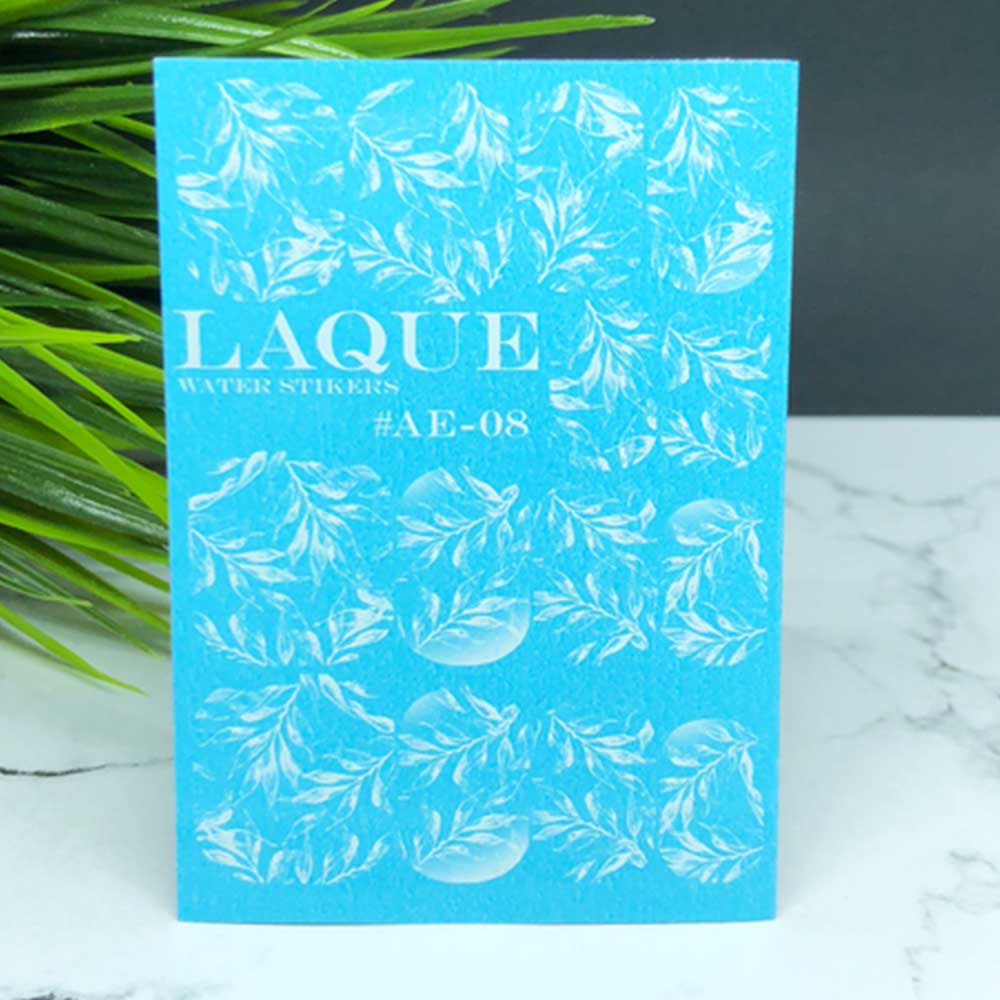 LAQUE слайдер дизайн з ефектом аерографії AE-08 (білий) — фото 1