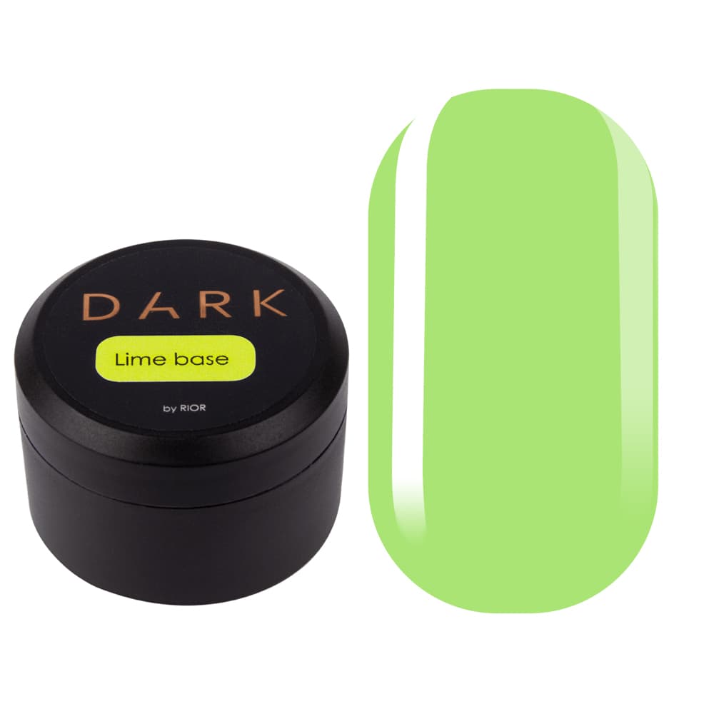 Базове покриття DARK Lime, 15 мл, без пензлика — фото 1