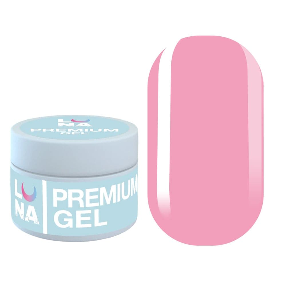 Камуфлюючий гель LUNA Premium gel 8, рожевий 30 мл — фото 1