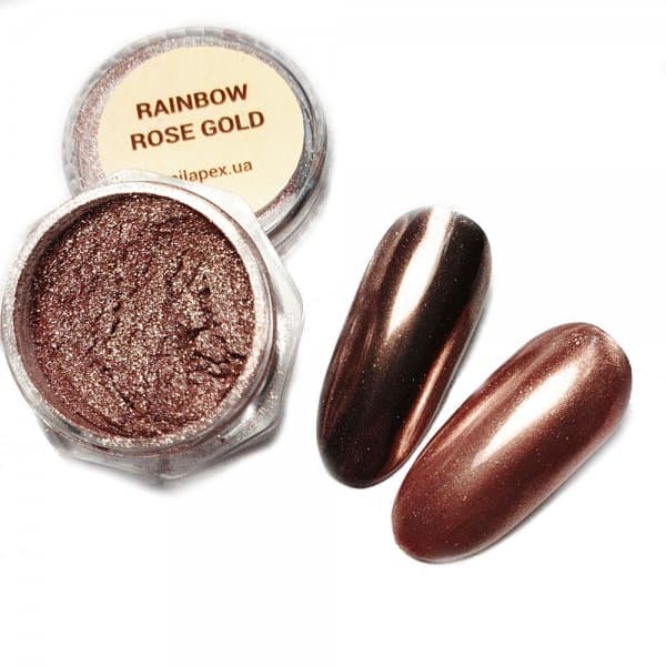 NailApex втирка для нігтів Rainbow рожеве золото, 3 гр — фото 1