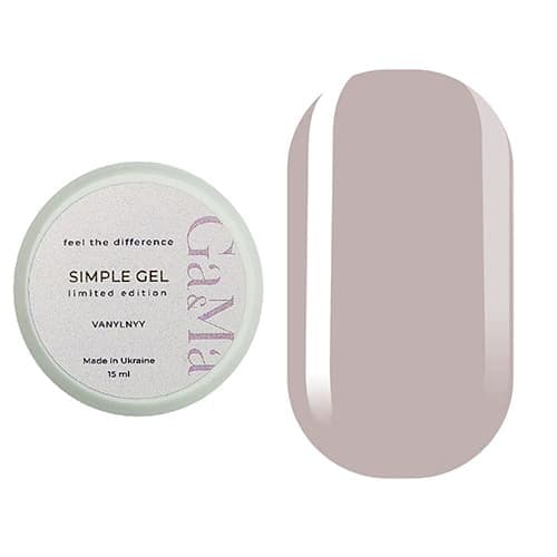 Гель Ga&Ma Simple gel Limited edition Ванільний, 15 мл — фото 1