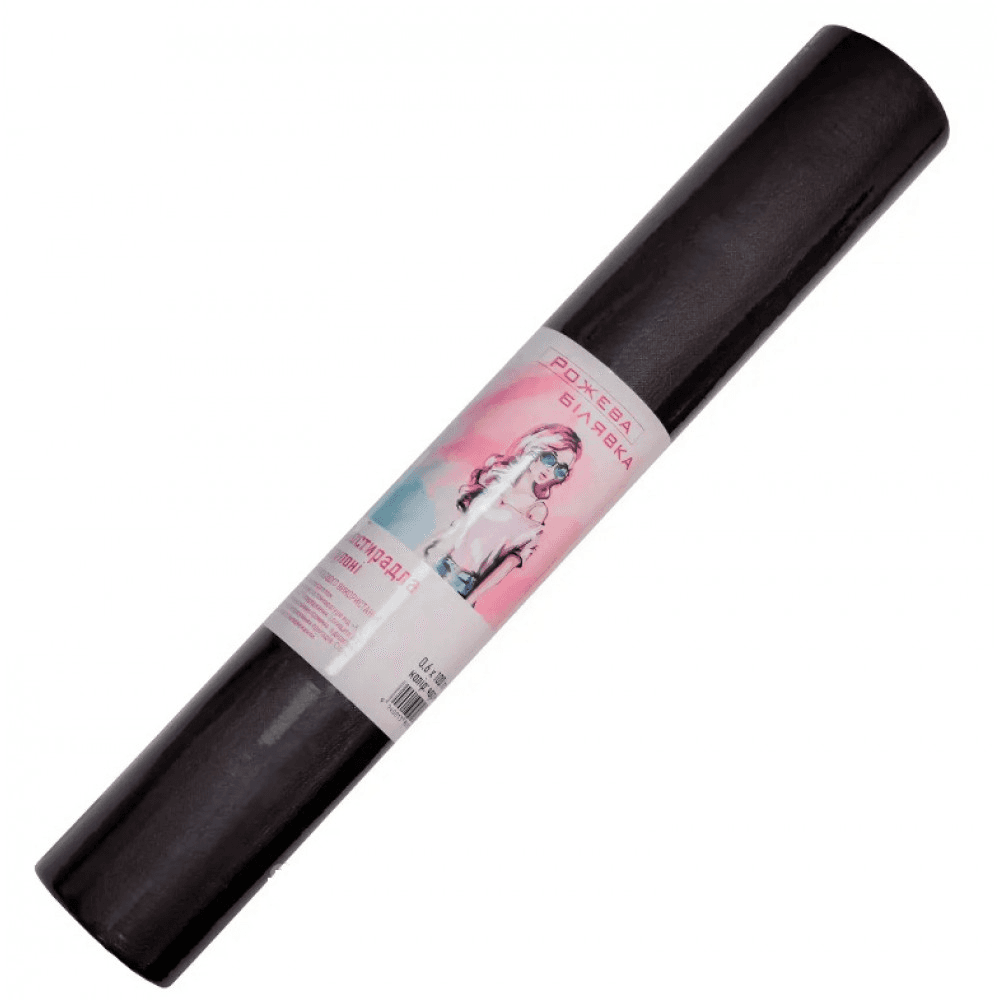 Простирадло одноразове Рожева Білявка 0,6/100 м чорна — фото 1