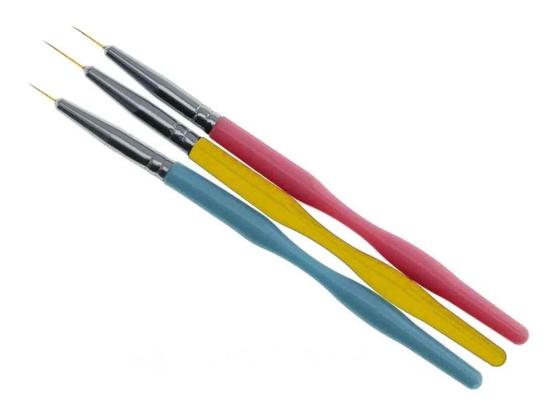 Набір тонких пензлів Global SAM-45, 3 шт — фото 1