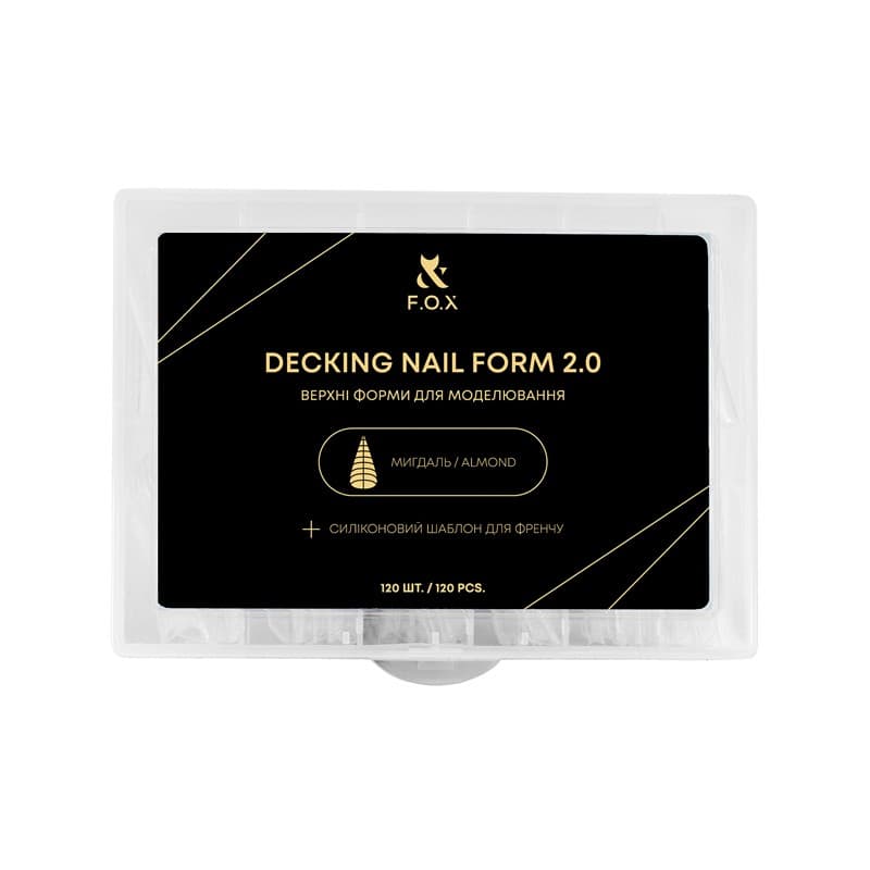 Верхние формы F.O.X Decking Nail form 2.0 миндаль, 120 шт — фото 1