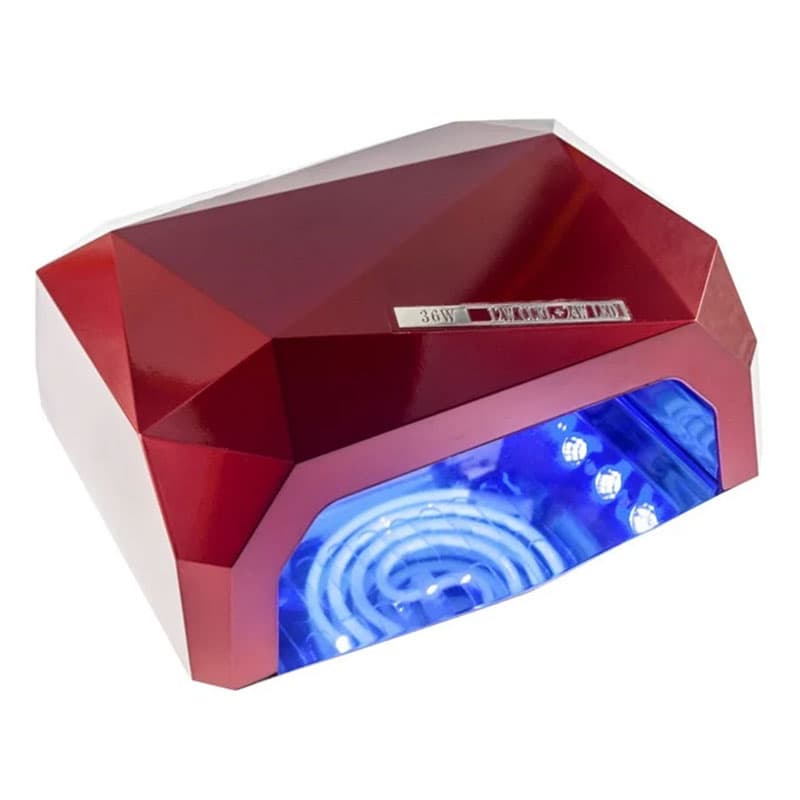 Лампа гібридна Led+CCFL для манікюру кристалик, 36 Вт — фото 1