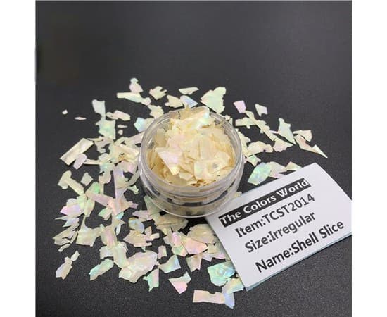 Декор для нігтів мушля, жовтий — фото 1