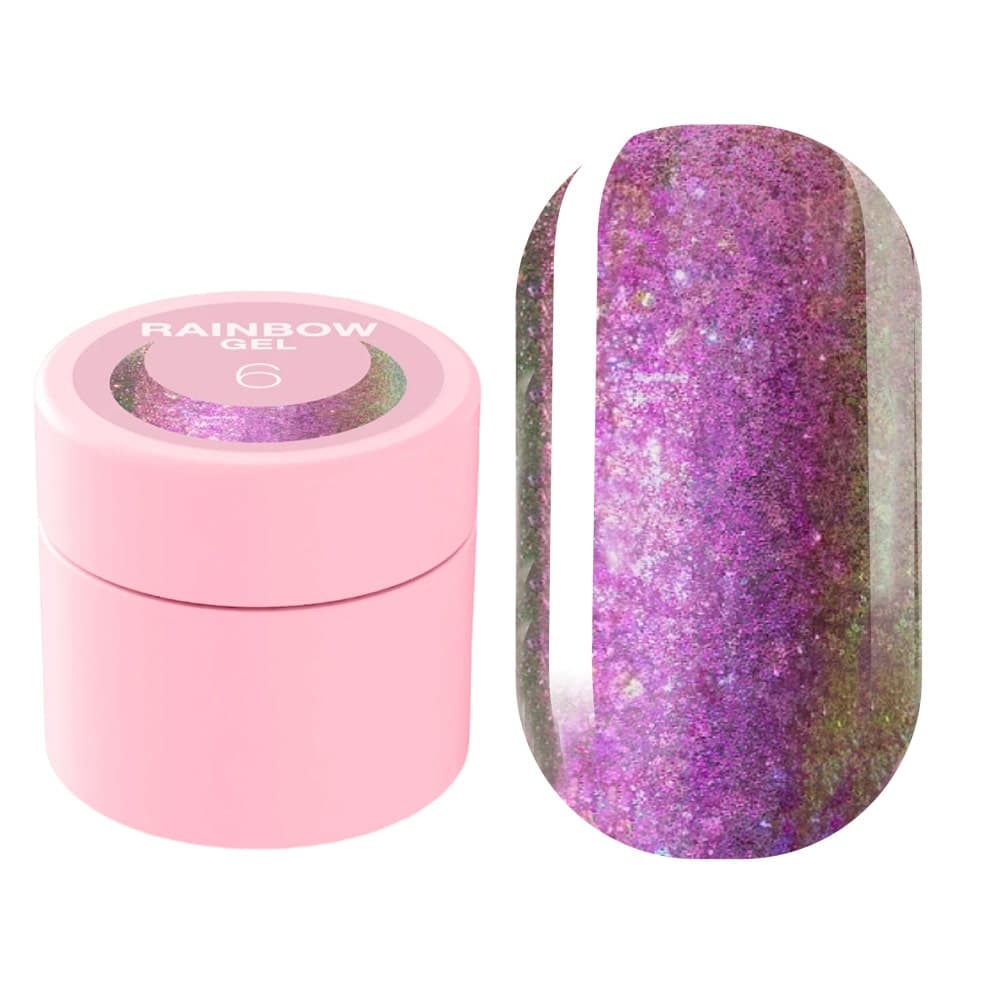 Гель-глиттер LUNA Rainbow Gel №6, 5 мл — фото 1