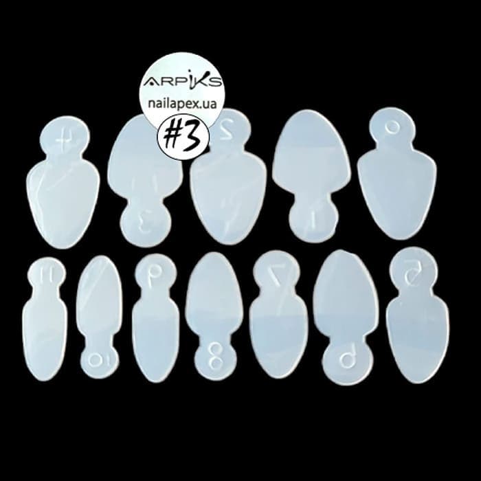 Молди NailApex трафарети для френча на верхніх формах №3 — фото 1