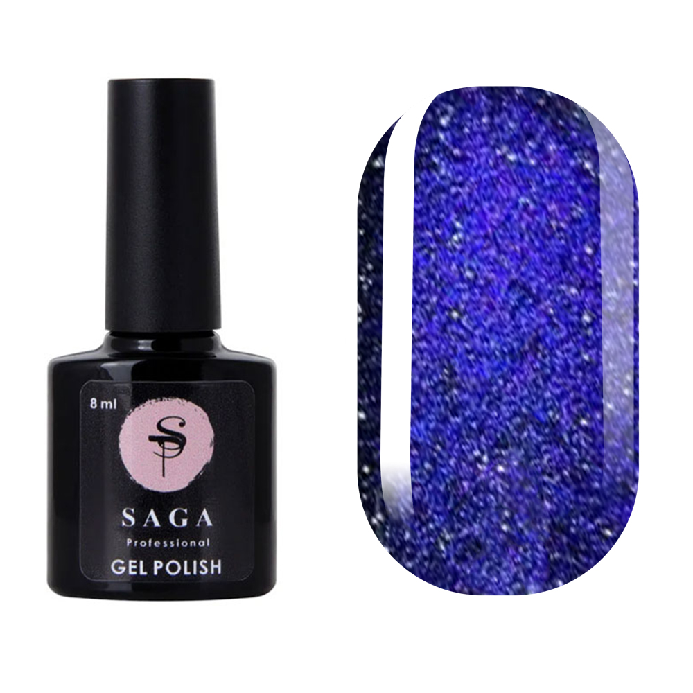 Гель-лак Saga Professional Cat Chameleon № 2 фіолетовий світловідбивний, 8 мл — фото 1
