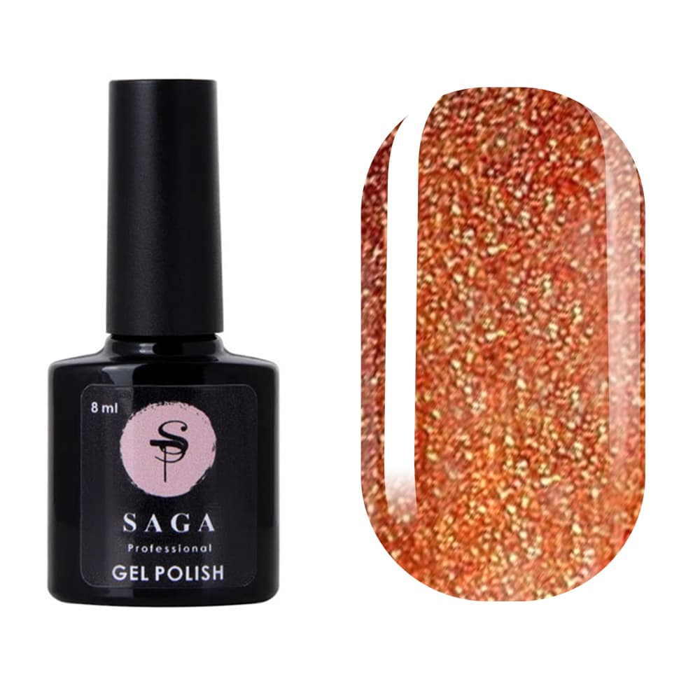 Гель-лак Saga Professional Fiery gel № 22 світловідбивний, 8 мл — фото 1