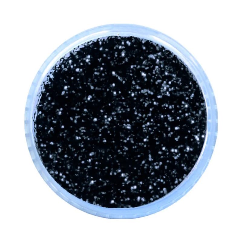 Голографічний пісок для нігтів дизайн, чорний — фото 1