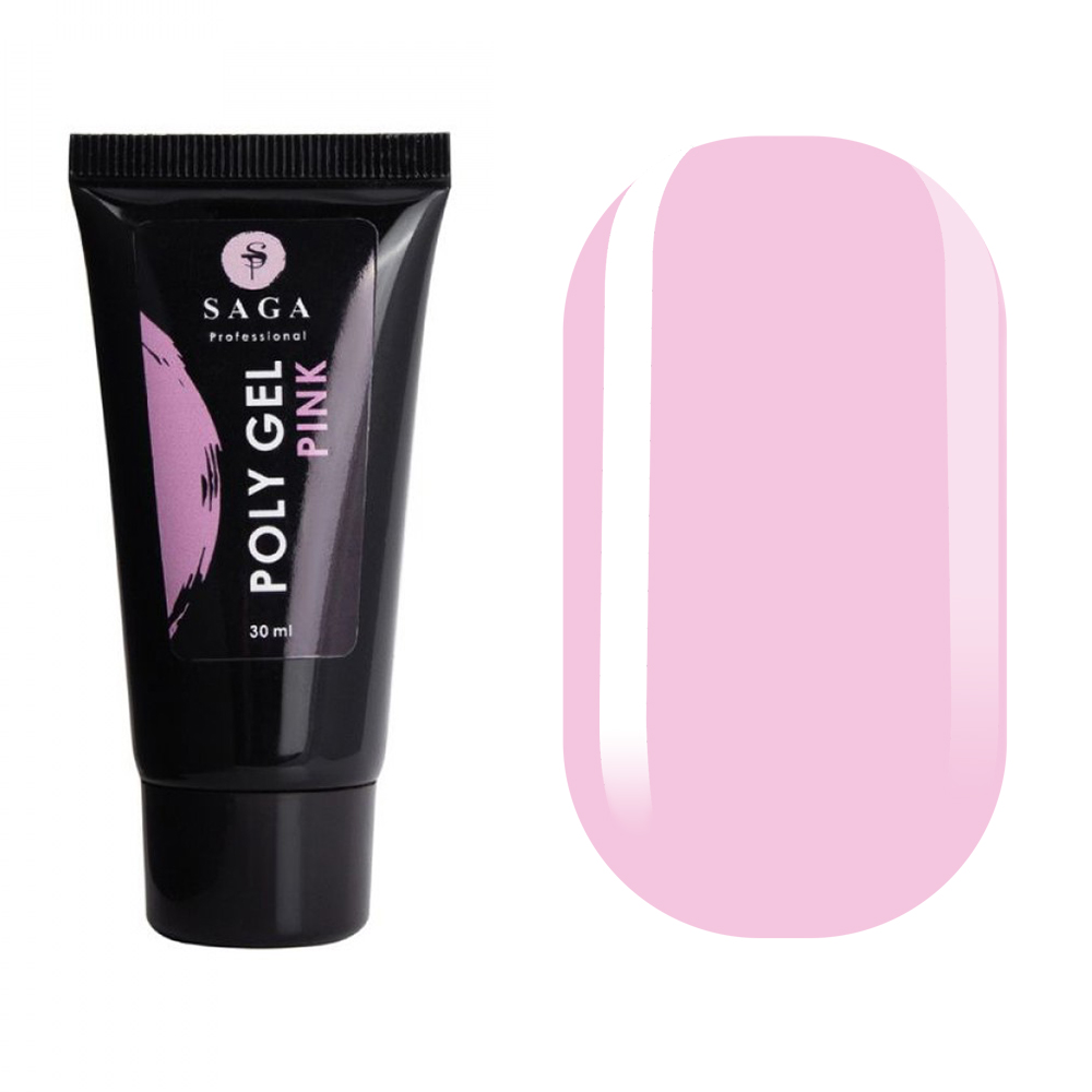 Saga PolyGel pink, 30 мл — фото 1
