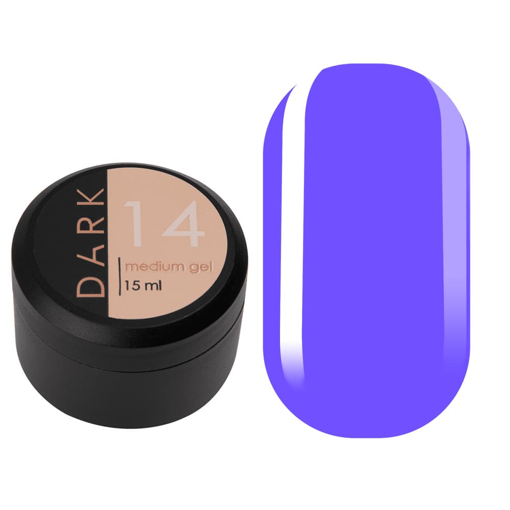 DARK Medium Gel №14, 15 мл, без пензлика — фото 1