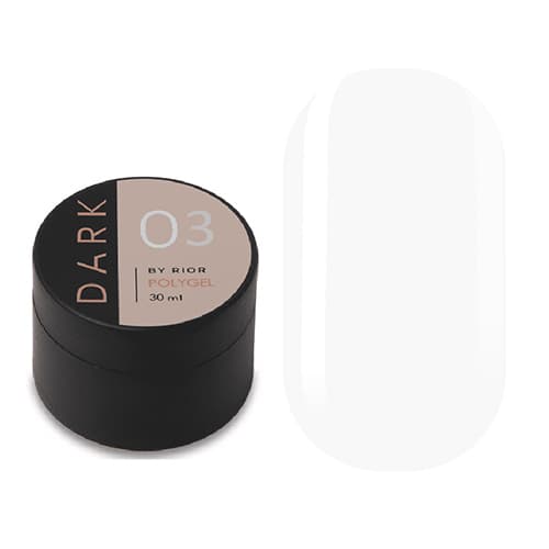 DARK PolyGel 3 (у баночці) молочний, 30 мл — фото 1