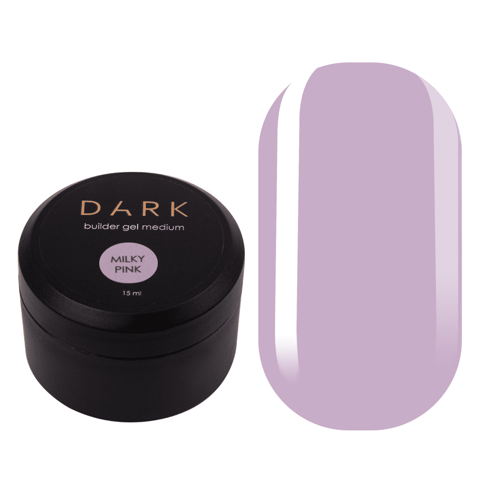 DARK Medium Gel Milky Pink, 15 мл, без кисти — фото 1