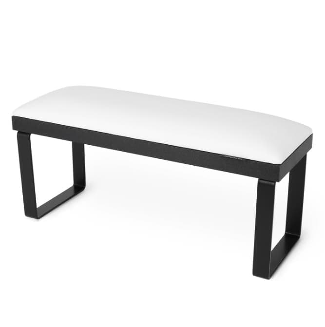 Подлокотник для маникюра Loft на черных металлических ножках White — фото 1