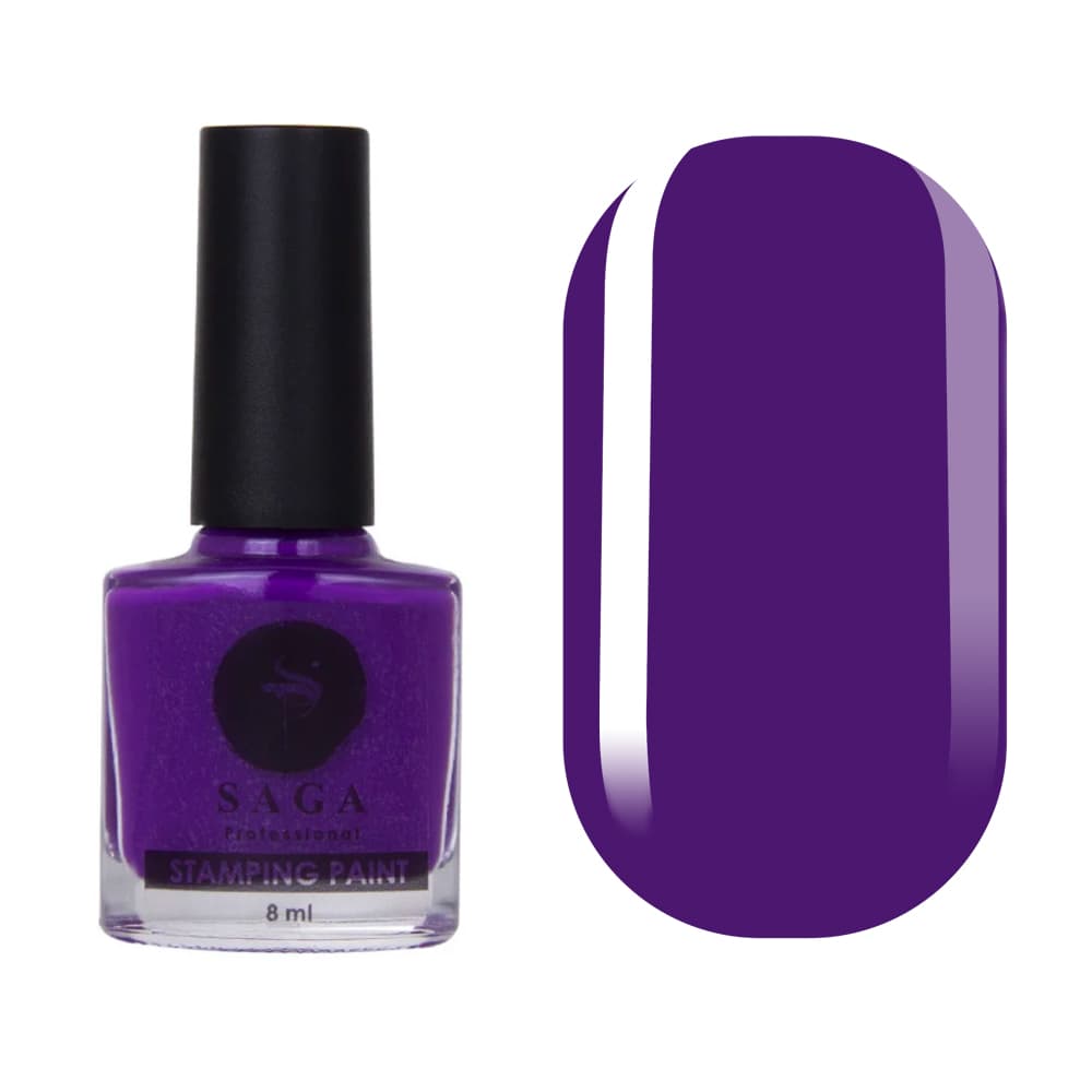 SAGA professional лак фарба для стемпінгу 5 фіолет — фото 1