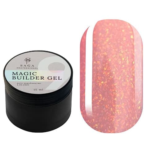 Гель SAGA Professional Builder Gel Magic 9, 15 мл — фото 1