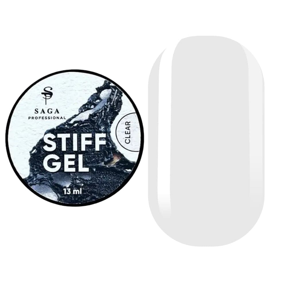 Гель-желе SAGA Professional STIFF Gel Clear, 13 мл — фото 1