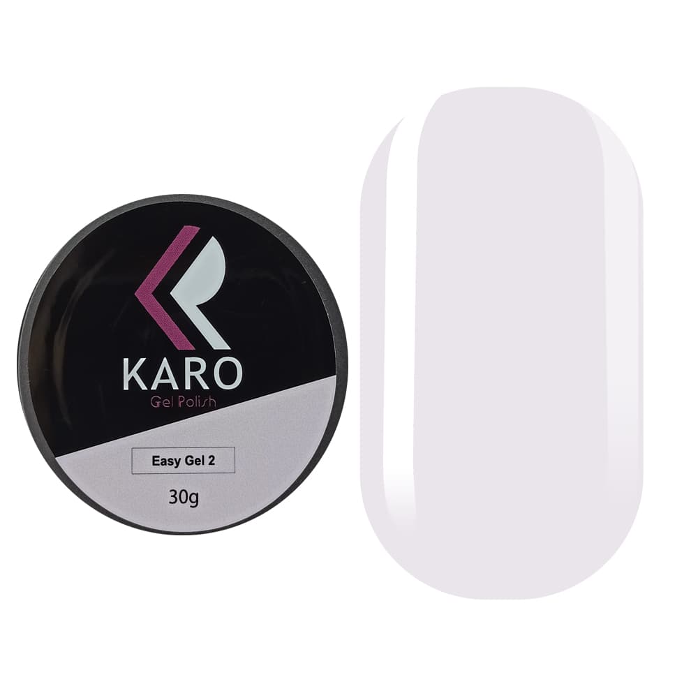 Гель Karo Easy Gel №2 молочний з бузковим відтінком, 30 г — фото 1