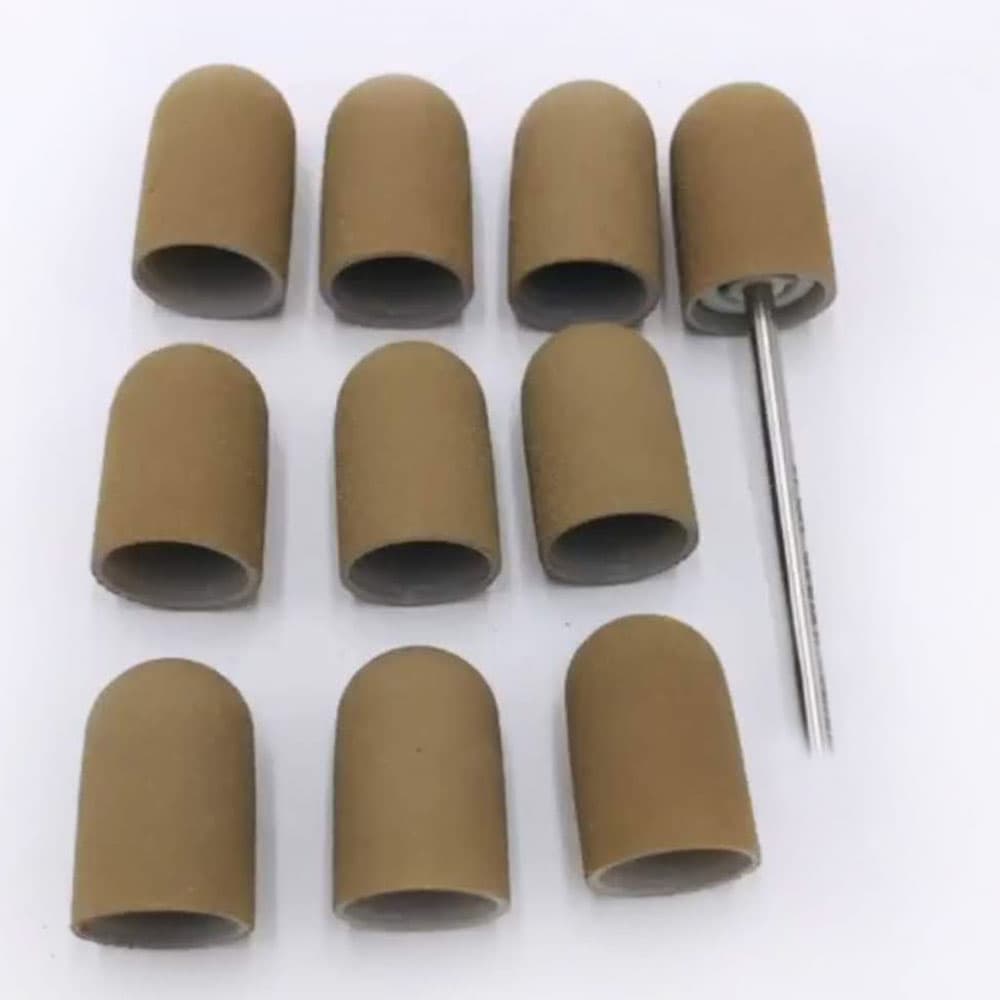 Multibor набір ковпачків 10 штук + 1 основа, 180 грит 10 мм — фото 1