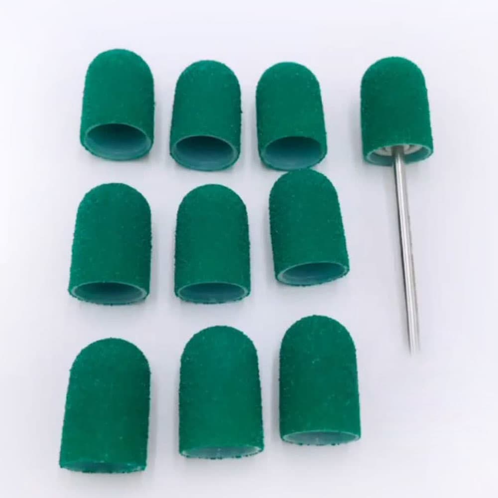 Multibor набір ковпачків 10 штук + 1 основа, 80 гритт 10 мм — фото 1