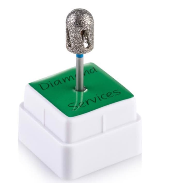 Фреза алмазна для педикюру TWISTER, 7 мм, синя — фото 1