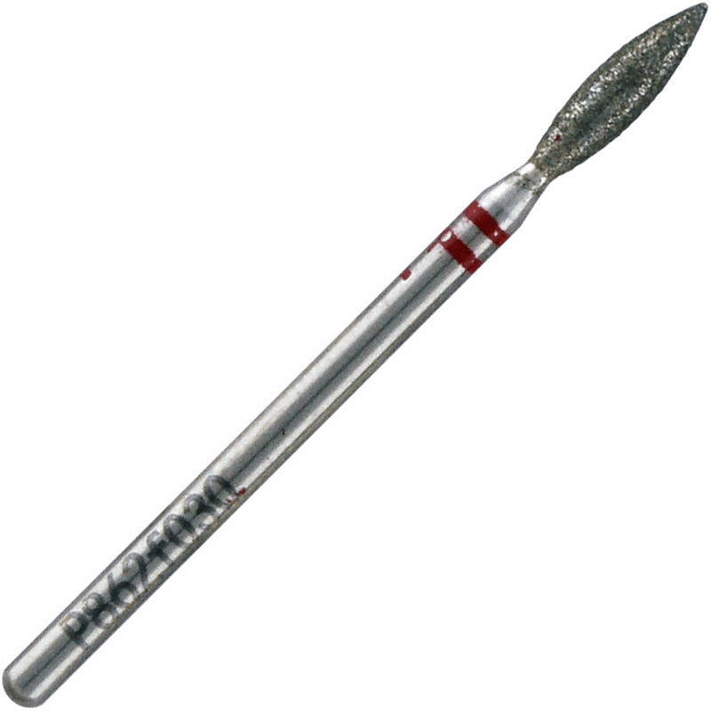 Насадка NISIMA алмазна полум'я 3мм червона P862f030 — фото 1