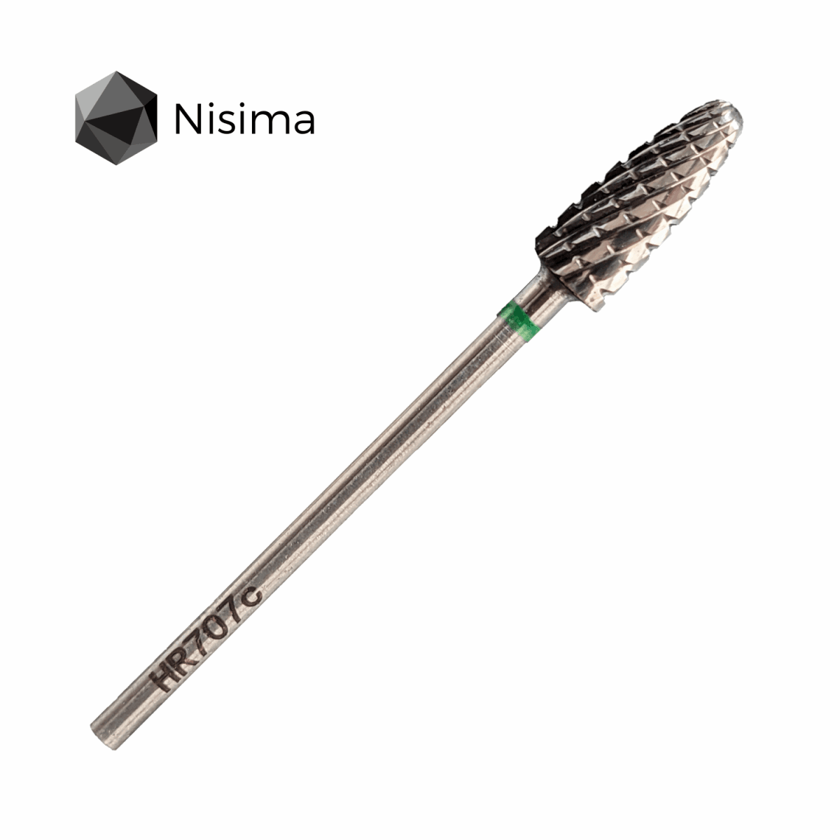 Насадка NISIMA твердосплав для швидкого зняття зелена HR707cK — фото 1