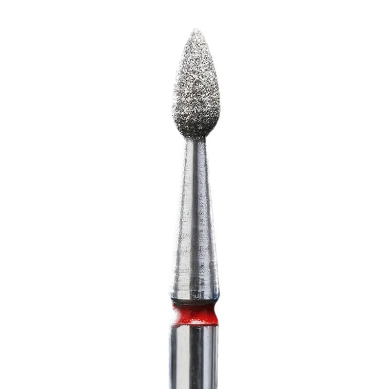 Фреза алмазная Staleks Expert капля красная 2.3/5, 1 шт — фото 1