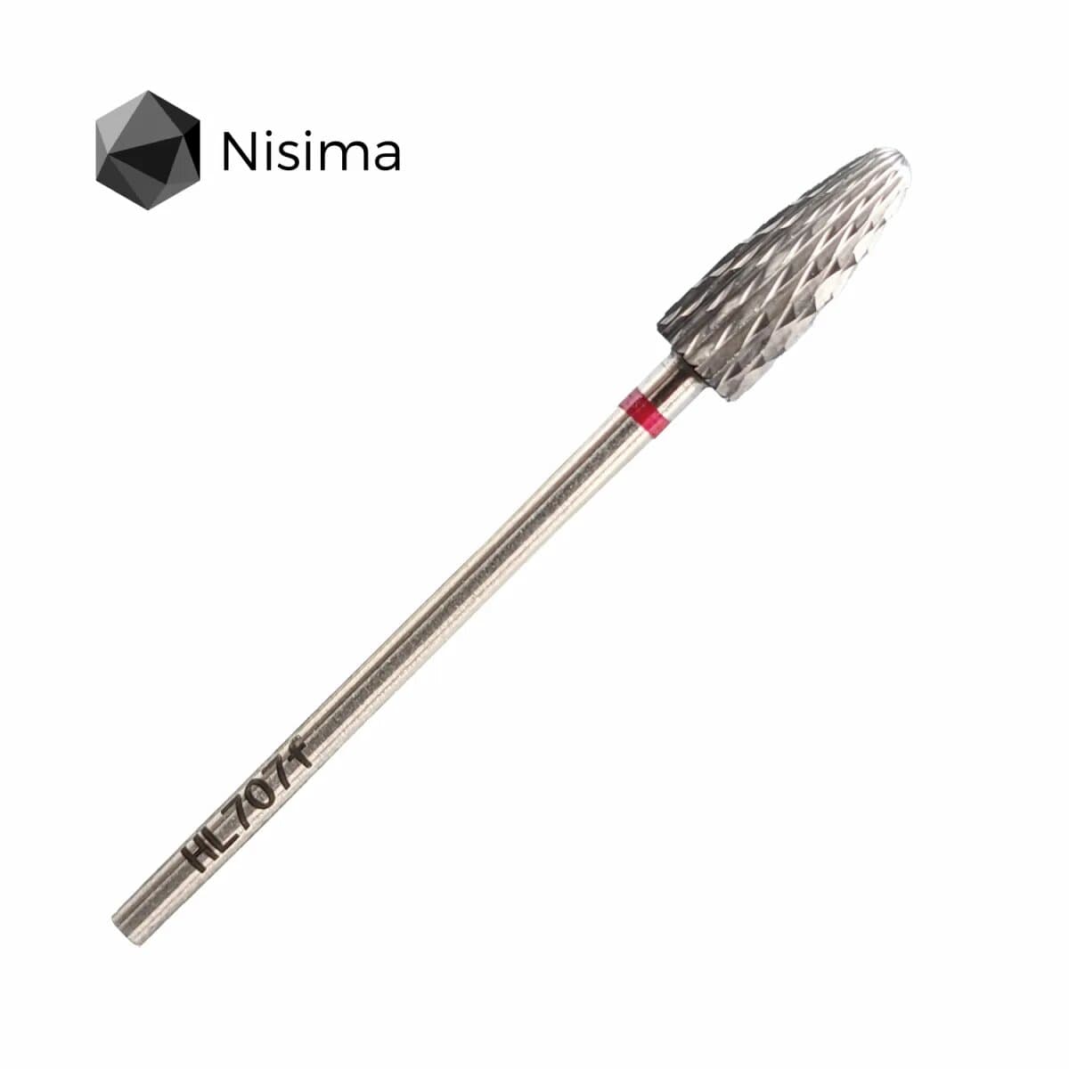 Насадка NISIMA твердосплав для тонкого зняття червона HL707fK — фото 1