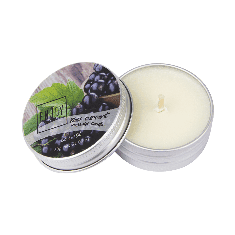 Массажная свеча Enjoy Professional черная смородина, 30 г. — фото 1