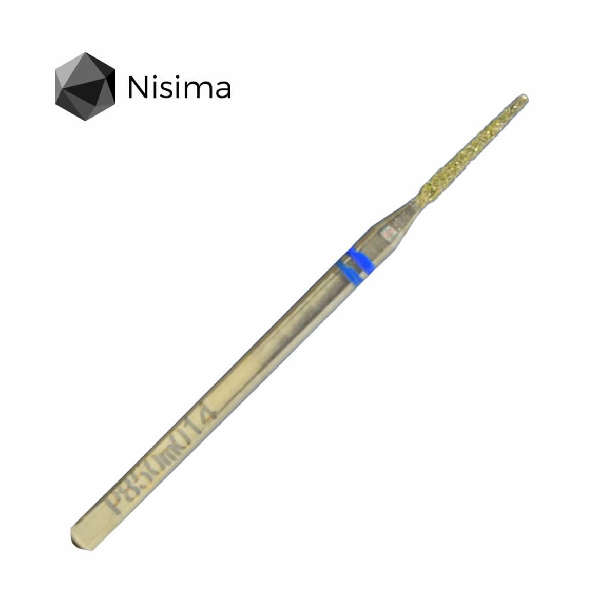 Насадка NISIMA алмазна закруглений конус 1,4 мм синій P850m014 — фото 1