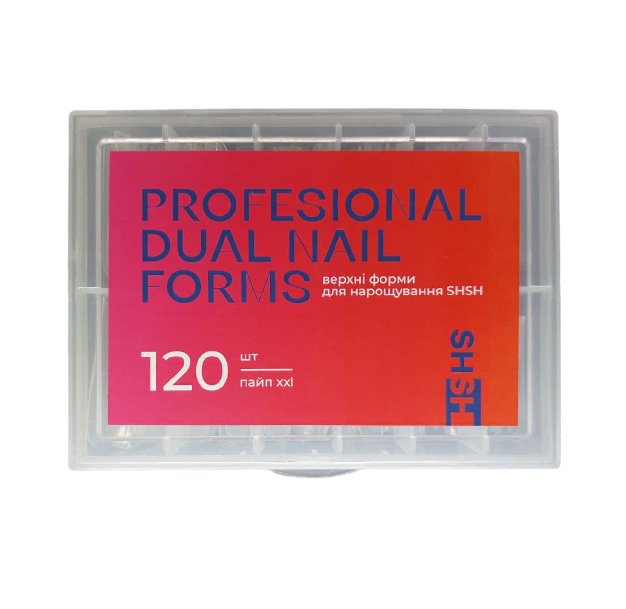 Верхні форми для нарощування SHSH, пайп XXL, 120 шт — фото 1
