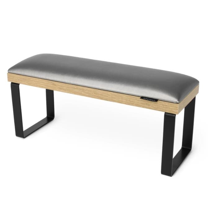 Подлокотник для маникюра Loft на черных металлических ножках на коричневой основе Graphite — фото 1