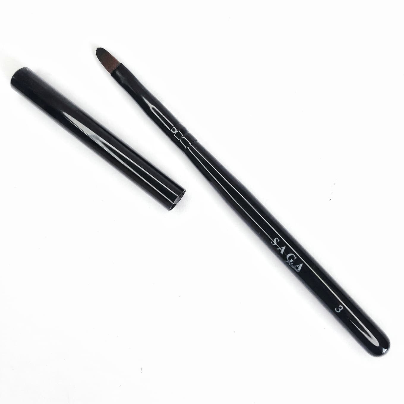 Пензлик для гелю Saga №3 "овал" — фото 1