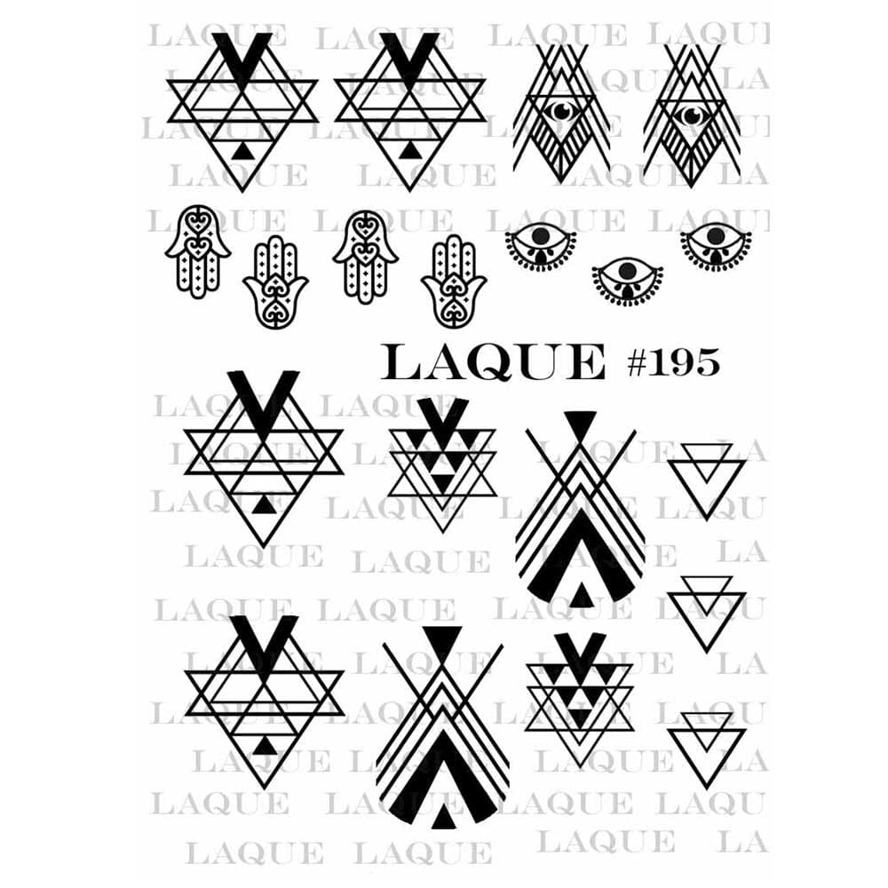 LAQUE слайдер дизайн для ногтей №195 (геометрия) — фото 1