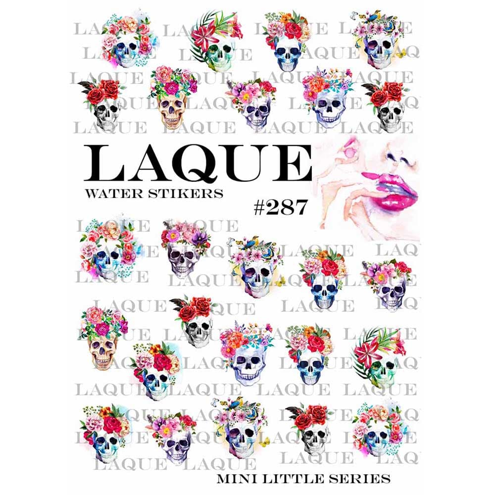 LAQUE слайдер дизайн для нігтів №287 (черепи) — фото 1
